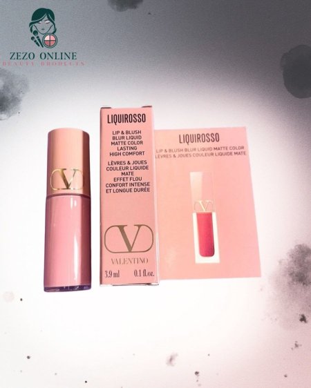 Valentino liquirosso lip & blush blur liquid matte color lasting high comfort 3.9ml 